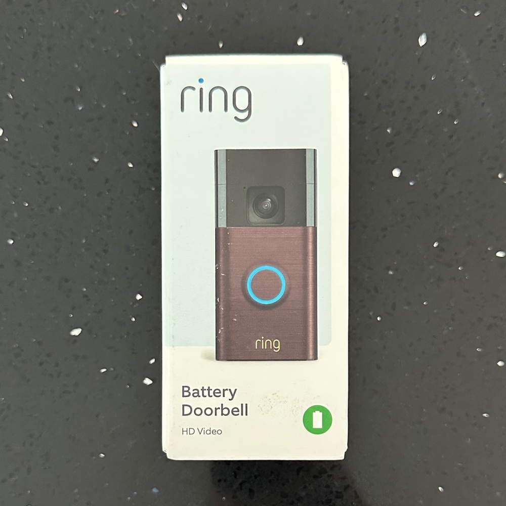 Ring Battery Doorbell Bronze Accents (new in box)